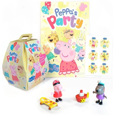 Hasbro - Peppa Pig Boîte Surprise - 2 figurines - Poster A3 - Ensemble de jouets - Publicité Hasbro - Peppa Pig Boîte Surprise - 2 figurines - Poster A3 - Ensemble de jouets - Publicité