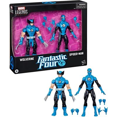 Hasbro Wolverine Spider-Man 2-Pack Action Figures - 15cm - Marvel Legends Hasbro Wolverine Spider-Man 2-Pack Action Figures - 15cm - Marvel Legends