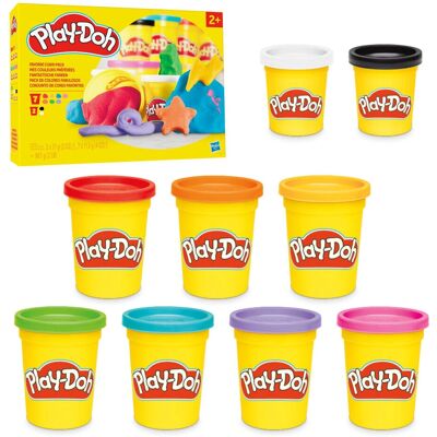 Play-Doh Pack de 9 Couleurs Favorites Ensemble de Pâte à Modeler Play-Doh Pack de 9 Couleurs Favorites Ensemble de Pâte à Modeler