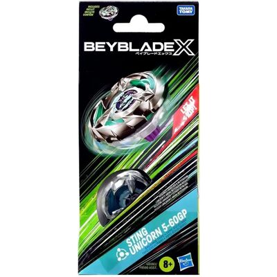 Hasbro Beyblade X Sting Unicorn 5-60GP Pack de booster de tops - Tops - Publicité Hasbro Beyblade X Sting Unicorn 5-60GP Pack de booster de tops - Tops - Publicité
