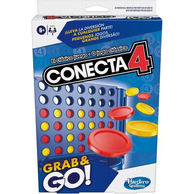 Hasbro Connect 4 - Draagbaar spel - 4 op een rij - Veelkleurig Hasbro Connect 4 - Draagbaar spel - 4 op een rij - Veelkleurig