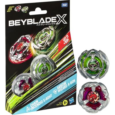 Hasbro Beyblade F9586EU4 Doppio Pack - Giocattolo Hasbro Beyblade F9586EU4 Doppio Pack - Giocattolo