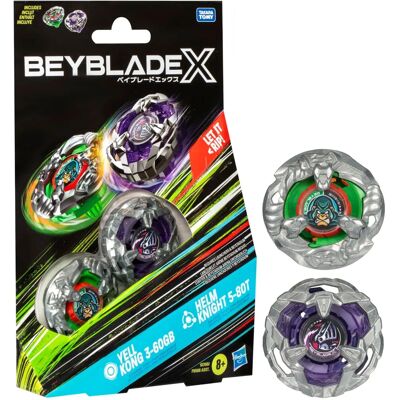 Hasbro Beyblade X Yell Kong Modell - Dubbelt Pack Barnleksak Hasbro Beyblade X Yell Kong Modell - Dubbelt Pack Barnleksak