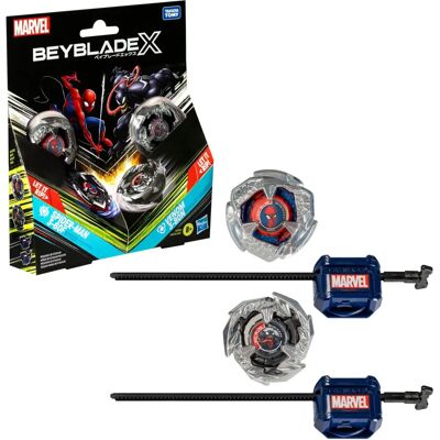 Hasbro Beyblade X - Pack double - Jouet Spider-Man & Venom Hasbro Beyblade X - Pack double - Jouet Spider-Man & Venom