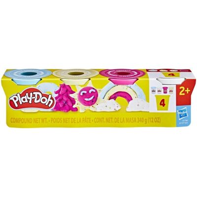 Hasbro Play-Doh Set - Confetti Plezier 4-Pack - Play-Doh Set Hasbro Play-Doh Set - Confetti Plezier 4-Pack - Play-Doh Set