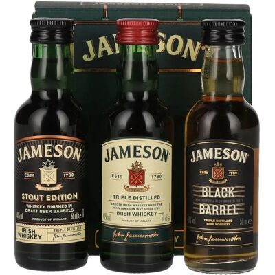 Jameson Ierse Whisky Tripel Gedistilleerd 40% Vol. - Set 3x0.05l Jameson Ierse Whisky Tripel Gedistilleerd 40% Vol. - Set 3x0.05l