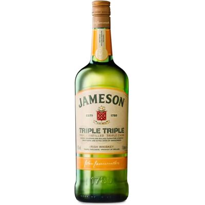 Jameson Triple Triple Irish Whiskey - 1L, 40% Vol. Jameson Triple Triple Irish Whiskey - 1L, 40% Vol.