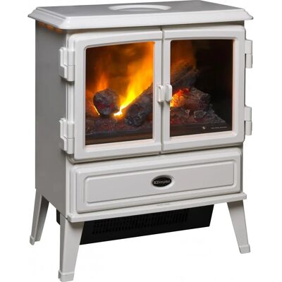 DIMPLEX Auberry Optimyst Electric Stove - 2KW Heating Log Effect White DIMPLEX Auberry Optimyst Electric Stove - 2KW Heating Log Effect White