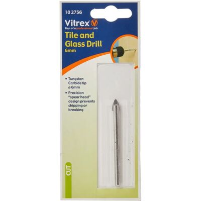 Vitrex VIT102756 Foret pour carreaux et verre - 6mm - Publicité Vitrex VIT102756 Foret pour carreaux et verre - 6mm - Publicité