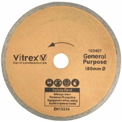 Vitrex Diamond Blade 180mm - Diamond Blade Vitrex Diamond Blade 180mm - Diamond Blade