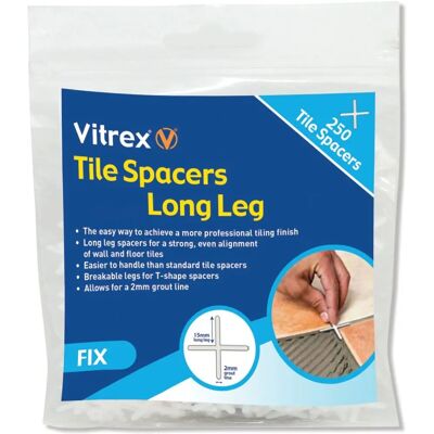 Vitrex Distributeurs de Carrelages à Jambes Longues 5mm - Publicité Vitrex Distributeurs de Carrelages à Jambes Longues 5mm - Publicité