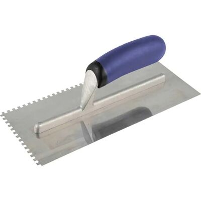 Vitrex Professional Notched Adhesive Trowel - 4mm Stainless Steel, 11x4.5in - Adhesive Trowel Vitrex Professional Notched Adhesive Trowel - 4mm Stainless Steel, 11x4.5in - Adhesive Trowel