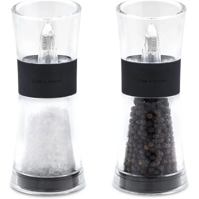 Cole & Mason H581580 Flip 180 Black Salt and Pepper Mills - Salt and Pepper Mills Cole & Mason H581580 Flip 180 Black Salt and Pepper Mills - Salt and Pepper Mills