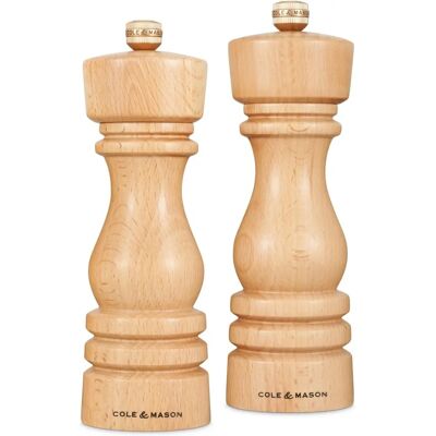 Cole & Mason London 18cm Natur Eichen Geschenkset - Salz & Pfeffermühlen Cole & Mason London 18cm Natur Eichen Geschenkset - Salz & Pfeffermühlen