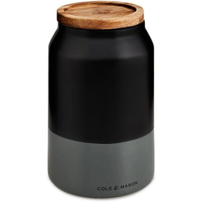 Cole & Mason Hinxton Storage Jar - Grey Ceramic Kitchen Canister Cole & Mason Hinxton Storage Jar - Grey Ceramic Kitchen Canister