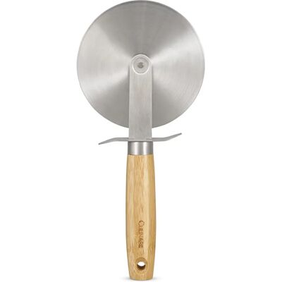 COLE - MASON C70004 Cortador de pizza de bambú - Acero inoxidable - 10cm COLE - MASON C70004 Cortador de pizza de bambú - Acero inoxidable - 10cm