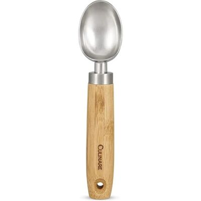 COLE MASON C70003 Cucchiaio Gelato - Acciaio Inox & Bambù - 20cm COLE MASON C70003 Cucchiaio Gelato - Acciaio Inox & Bambù - 20cm