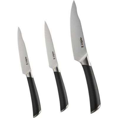 Zyliss - Comfort Pro 3-teiliges Messerset - Schwarze Küchenmesser Zyliss - Comfort Pro 3-teiliges Messerset - Schwarze Küchenmesser