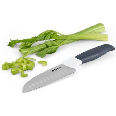 Zyliss Comfort Mini Santoku Mes - 12cm, Ergonomisch handvat, Japans staal Zyliss Comfort Mini Santoku Mes - 12cm, Ergonomisch handvat, Japans staal