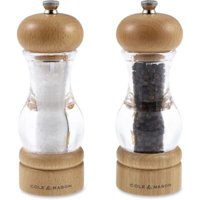 Cole & Mason 105 Precision+ 2 in 1 Salt Pepper Grinder Mill Set of 2 - salt & pepper grinder set Cole & Mason 105 Precision+ 2 in 1 Salt Pepper Grinder Mill Set of 2 - salt & pepper grinder set