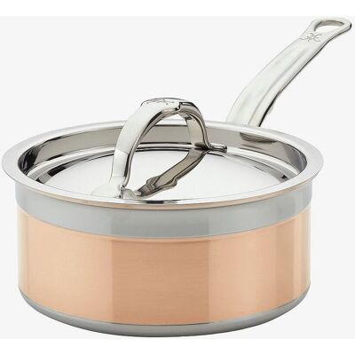 Hestan CopperBond Stainless Steel Saucepan - Copper - 16cm - 1.4L - All Hobs Hestan CopperBond Stainless Steel Saucepan - Copper - 16cm - 1.4L - All Hobs