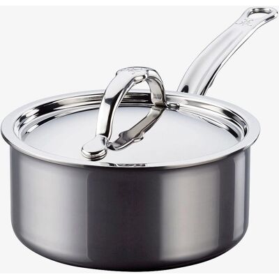 Hestan NanoBond Stainless Steel Non-Stick Saucepan & Lid - Kromia Hestan NanoBond Stainless Steel Non-Stick Saucepan & Lid - Kromia