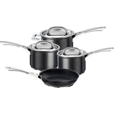 Circulon Infinite Cookware Set Black - Induction Compatible - 4-Piece Circulon Infinite Cookware Set Black - Induction Compatible - 4-Piece