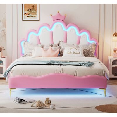 OKWISH - Crown Princess - Rosa - PU cuero - Bed OKWISH - Crown Princess - Rosa - PU cuero - Bed