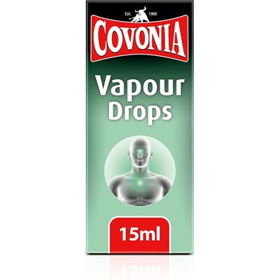 Covonia Vapour Drops - Menthol & Peppermint - Relief Covonia Vapour Drops - Menthol & Peppermint - Relief