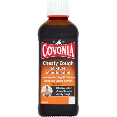 Covonia Chesty Cough Mentholated Expectorant 150ml - Cough Syrup Covonia Chesty Cough Mentholated Expectorant 150ml - Cough Syrup