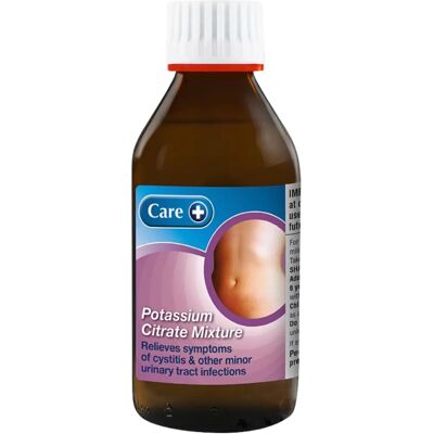 Care Brand Potassium Citrate Mixture - Relief for Cystitis & UTIs Care Brand Potassium Citrate Mixture - Relief for Cystitis & UTIs