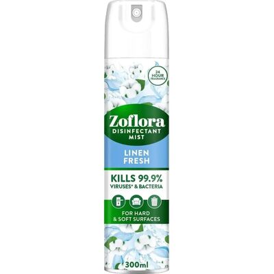 Zoflora - Linen Fresh - 300ml - Aerosol - Disinfectant Mist Zoflora - Linen Fresh - 300ml - Aerosol - Disinfectant Mist