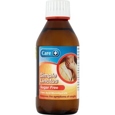 Care+ Simple Linctus Sugar-Free 200ml - Cough Syrup Care+ Simple Linctus Sugar-Free 200ml - Cough Syrup