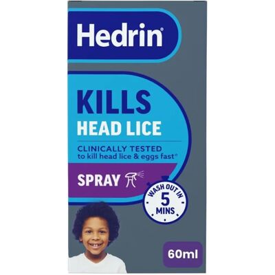 Hedrin Hedrin Spray Gel 60ml - Head Lice Treatment Hedrin Hedrin Spray Gel 60ml - Head Lice Treatment