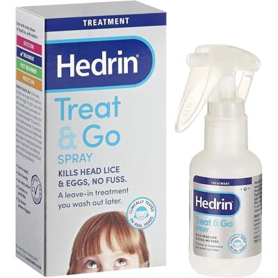Hedrin Treat & Go Head Lice Spray - 60ml Hedrin Treat & Go Head Lice Spray - 60ml