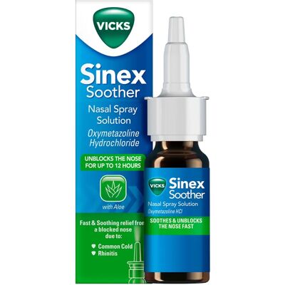 Vicks Sinex Soother Nasal Spray - Relief for cold & allergies Vicks Sinex Soother Nasal Spray - Relief for cold & allergies