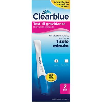 Procter & Gamble Clearblue Test di Gravidanza - Risultato Rapido, 2 Pezzi Procter & Gamble Clearblue Test di Gravidanza - Risultato Rapido, 2 Pezzi