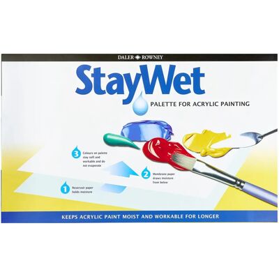 Daler-Rowney Stay Wet Palette Stor - Palett Daler-Rowney Stay Wet Palette Stor - Palett