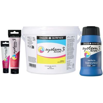 Peinture acrylique System 3 de Daler-Rowney - Oxyde de chrome vert 500ml - Publicité Peinture acrylique System 3 de Daler-Rowney - Oxyde de chrome vert 500ml - Publicité