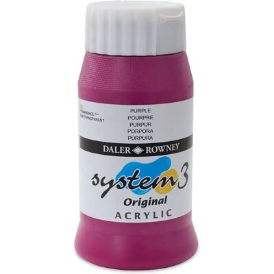 Daler-Rowney Daler Rowney System 3 Acrylic Paint Purple - Art Supplies Daler-Rowney Daler Rowney System 3 Acrylic Paint Purple - Art Supplies