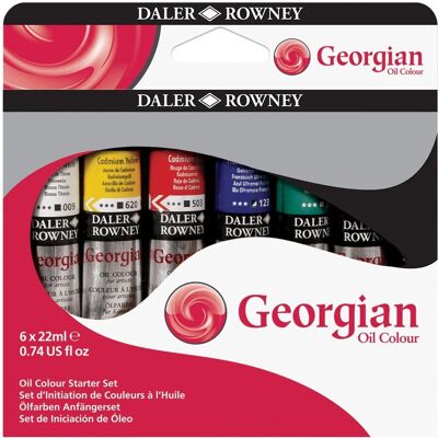 Daler-Rowney Georgian Ölmalfarben Starter-Set - Ölmalset Daler-Rowney Georgian Ölmalfarben Starter-Set - Ölmalset