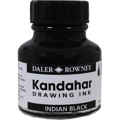 Inchiostro Nero Kandahar di Daler-Rowney 175ml - Inchiostro artistico Inchiostro Nero Kandahar di Daler-Rowney 175ml - Inchiostro artistico