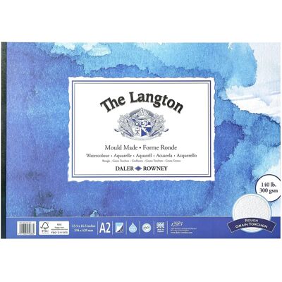 Daler-Rowney - Langton A2 - 300gsm - Rough - Watercolour Pad Daler-Rowney - Langton A2 - 300gsm - Rough - Watercolour Pad