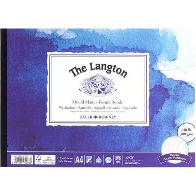 Daler-Rowney Langton Watercolour Rough Pad - A4 12 Sheets Daler-Rowney Langton Watercolour Rough Pad - A4 12 Sheets
