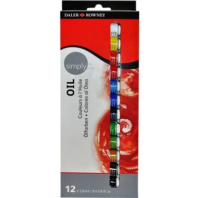 Daler-Rowney Simply Öl-Farben - 12 Tuben Daler-Rowney Simply Öl-Farben - 12 Tuben
