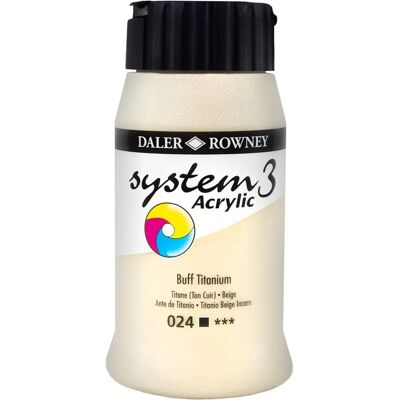 Daler-Rowney System 3 Peinture Acrylique Process Buff Titanium - Peinture acrylique - Publicité Daler-Rowney System 3 Peinture Acrylique Process Buff Titanium - Peinture acrylique - Publicité