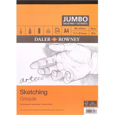 Daler-Rowney Arteco Jumbo Sketching - Sketching Pad Daler-Rowney Arteco Jumbo Sketching - Sketching Pad