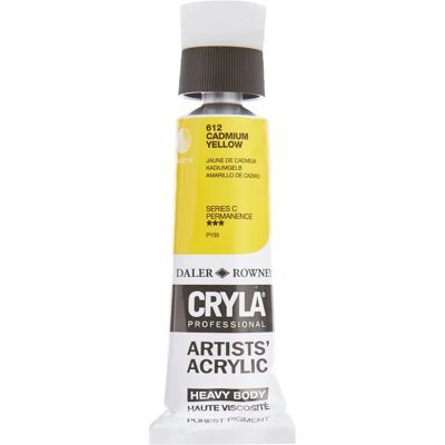 Daler-Rowney Daler Rowney Cryla Artists' Acrylic Paint Cadmium Yellow - Acrylic Paint Daler-Rowney Daler Rowney Cryla Artists' Acrylic Paint Cadmium Yellow - Acrylic Paint