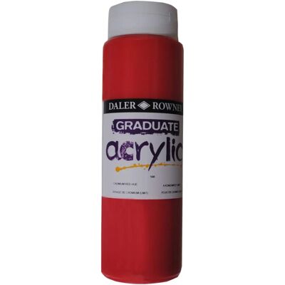 Daler-Rowney 123500500 Graduate Acrylic Paint - Cadmium Red Hue Daler-Rowney 123500500 Graduate Acrylic Paint - Cadmium Red Hue