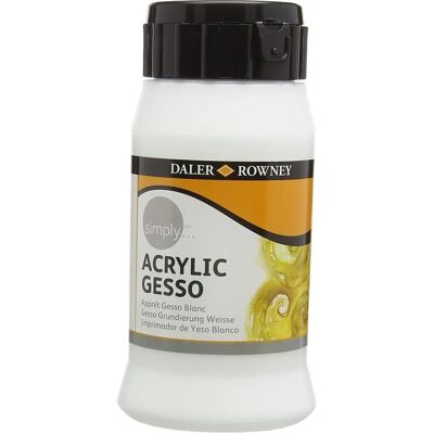 Daler-Rowney Einfacher Acryl-Gesso - 500ml - Gesso Grundierung Daler-Rowney Einfacher Acryl-Gesso - 500ml - Gesso Grundierung